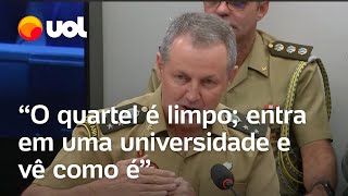 Comandante do Exército elogia quartéis e compara com universidades: ‘Entra em uma e vê como está’