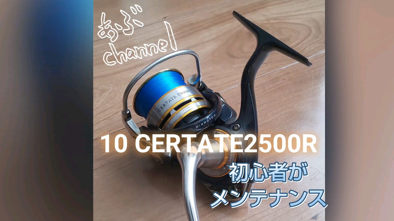 メンテナンス初心者が10セルテートをメンテナンスしてみた！ ～DAIWA 10CERTATE2500R～ ふくちゃん