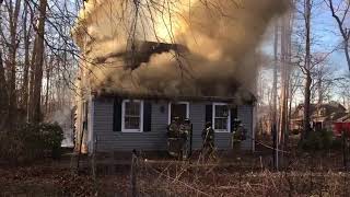 Vacant home being used for storage catches on fire in Winston-Salem