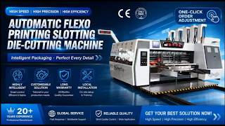 🎬See intelligent packaging in action with the Automatic Flexo Printing Slotting Die-Cutting Machine.