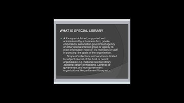 What is SPECIAL LIBRARY? #special #library #library science #information science #lis #lisby-kulsum.