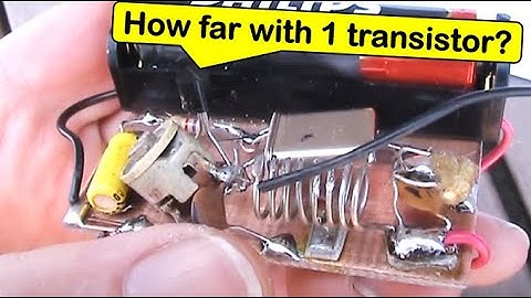 Testing a 1.5 volt / 1 transistor pulsed VHF beacon