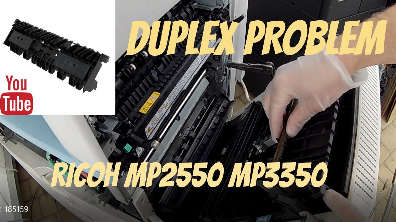 Duplex Paper Jam Copier Ricoh MP2550 MP3350 zacięcie papieru