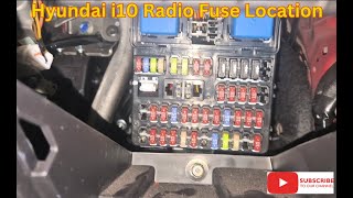 Hyundai i10 Radio fuse location. Hyundai i10 Radio fuse location.