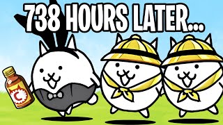 Feeding Gamatoto 1 Month Of Catamins battle Cats