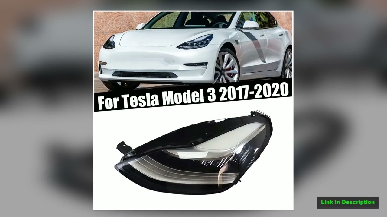 107737600C Car Accessories Headlight For Tesla Model 3 2017 2018 2019 2020 Auto Front Bumper