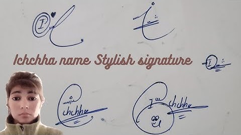 Ichchha name signature#wonderful  ideas#name signature with arooj