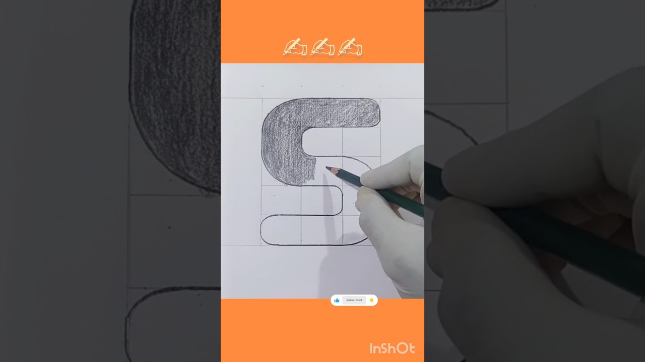 Как нарисовать печатную букву S ✍️ 