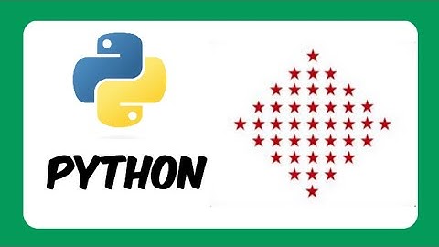 How to print Diamond shaped star "*" pattern using python | python tutorial for beginners