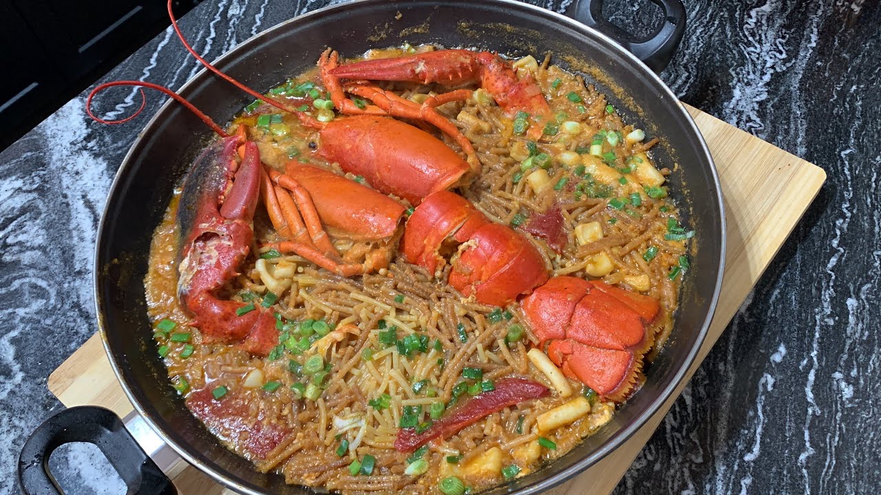 CALDERETA DE BOGAVANTE CON FIDEOS 🦞🦑
