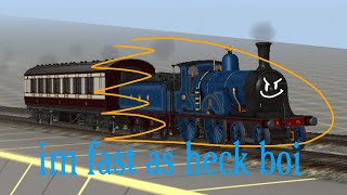 Thomas trainz | Edward goes at the speed of light | trainz 2 speed glitch