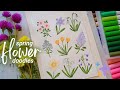 Simple Spring Flower Doodles | Step by Step Tutorial