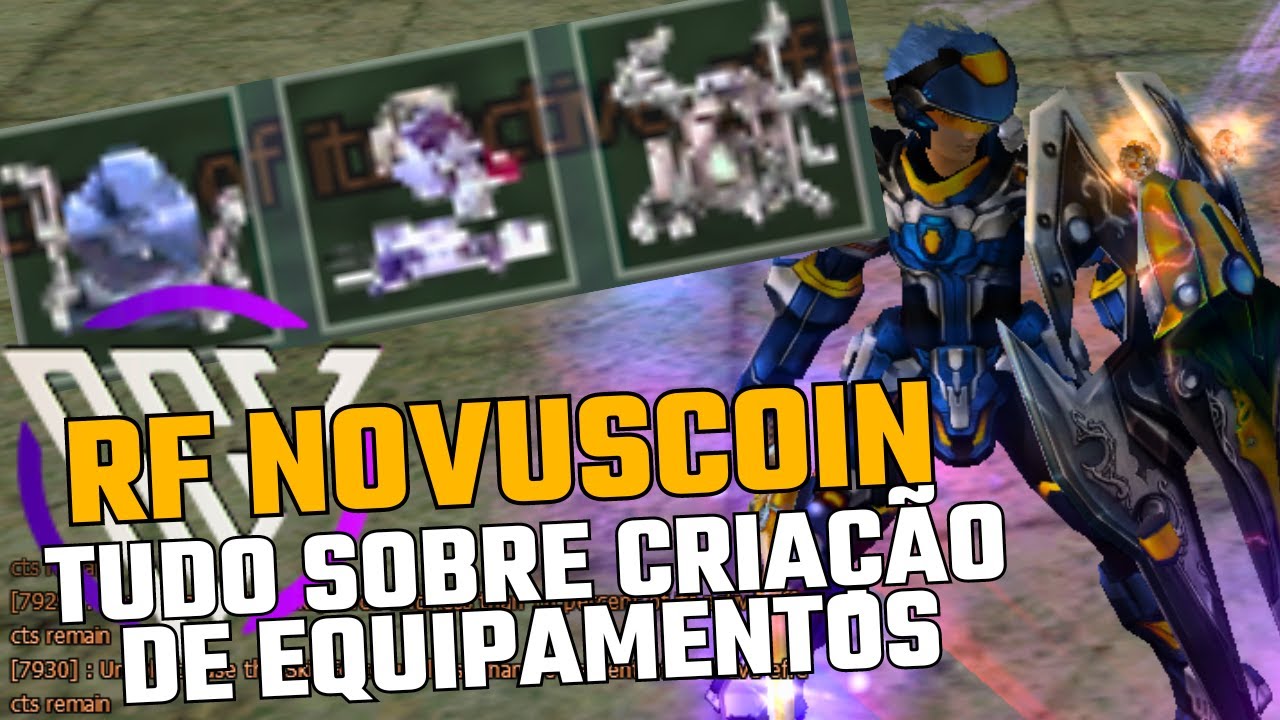 CRIAÇÃO DE EQUIPAMENTOS NO RF NOVUSCOIN - YouTube