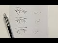 رسم عيون انمي تعلم رسم عيون بمشاعر مختلفة وبسهولة 