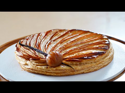 Chestnut king cake (galette des rois) with orange, from the video