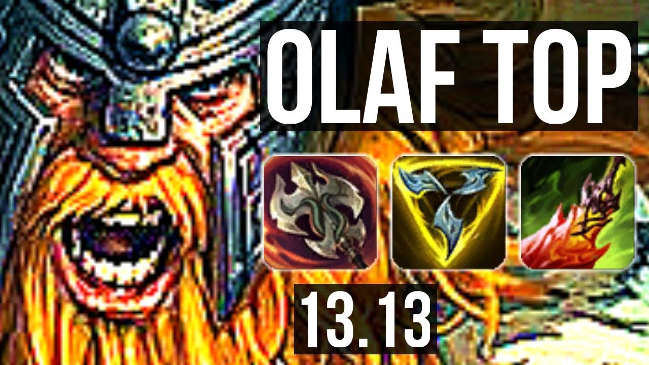 OLAF vs RIVEN (TOP) | 68% winrate, Legendary, 14/3/3 | EUW Master | 13.13