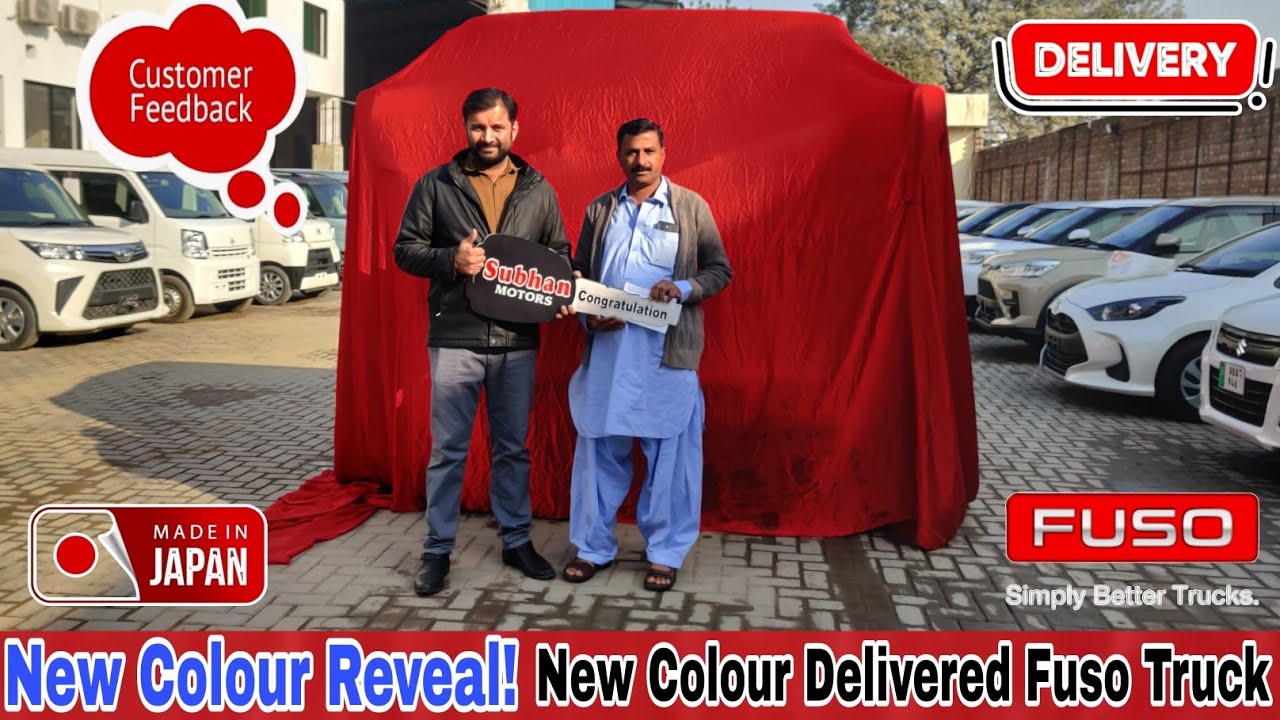 Orange Colour New Colour delivered In Mitsubishi Fuso Canter | Customer feedback Fuso Truck Review