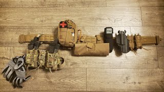 Condor LCS MOLLE war belt with cobra buckle. Initial impressions and layout. #warbelt