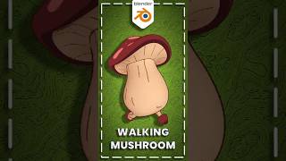 Toon Style In Blender? Try This Walking Mushroom