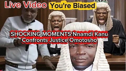 HAPPENING NOW: Nnamdi Kanu Confronts Justice Omotosho Over Biased Judgment 
