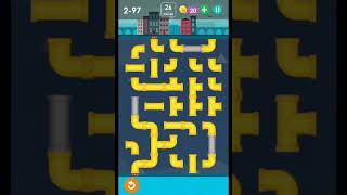 Smart puzzles pipes normal level 97 #how to solve pipes level 2-97