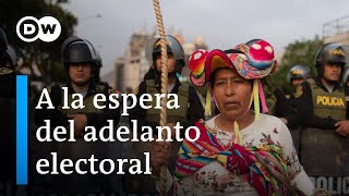 Manifestantes siguen pidiendo en Perú la disolución del Congreso y nuevos comicios
