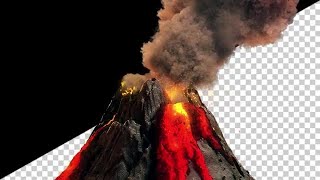 Volcano Eruption Stock Motion Graphics