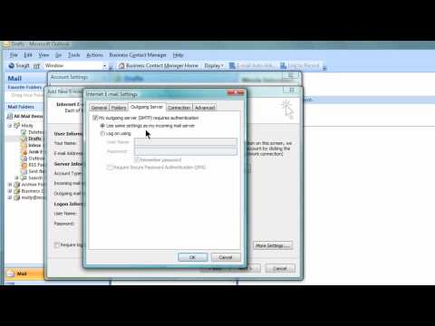 Configuring your Hover email account in Outlook 2007