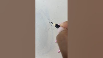 Flamingo drawing with number2 | #shorts #flamingo #easytodraw #howtodraw #sketch