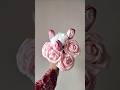 Super aesthetic pink rose|Napkin rose| flower making with paper|#shorts #diy #craft