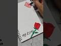 Simple Card Design|| Border Design #ytshorts #art #coverpage #cards