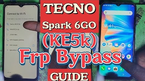 Tecno Spark 6GO KE5k Frp Bypass Google Account Remove 100% Done 