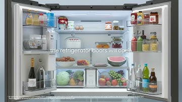 Open your fridge when your hands are full, with Auto Open Door | Samsung