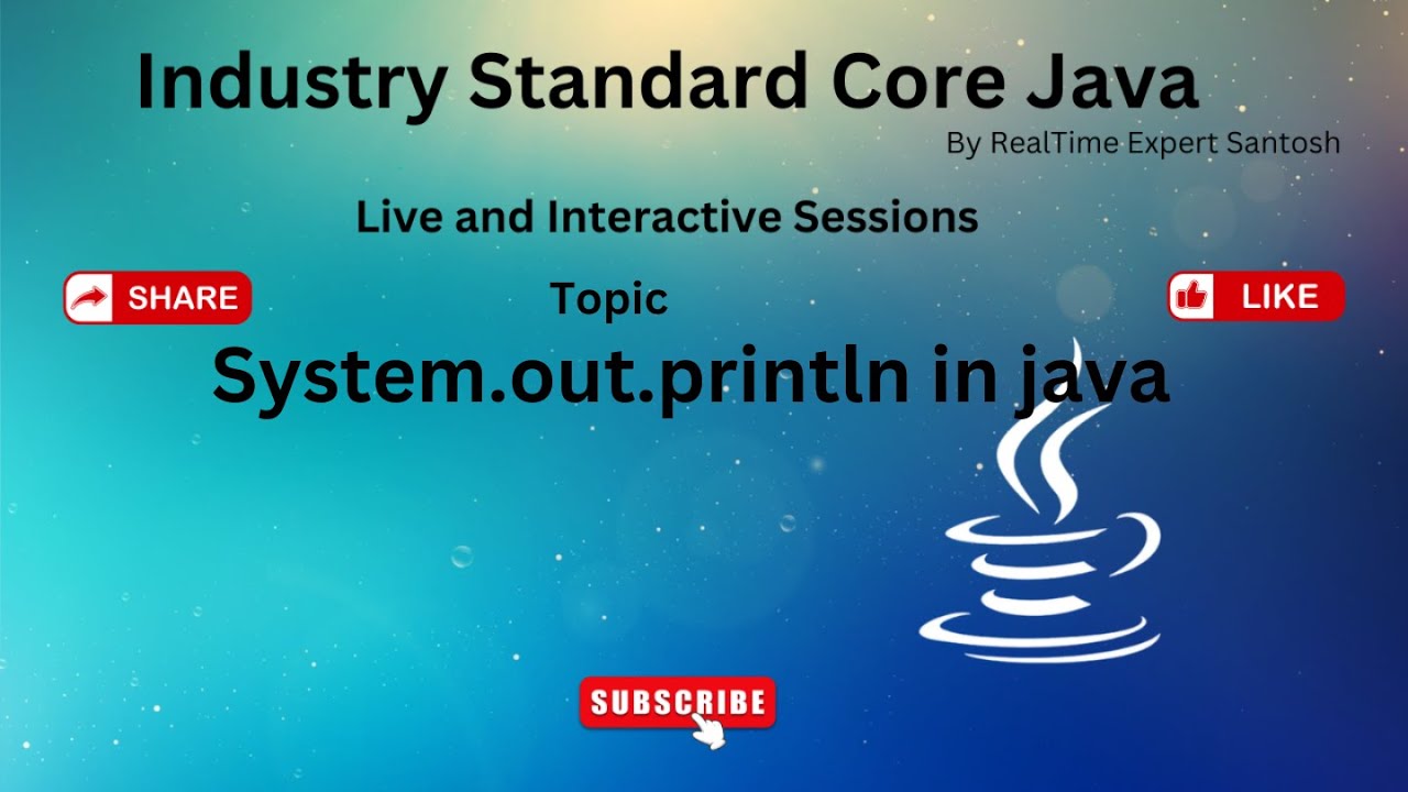 System out println in java| Java Tutorial | Java 2024 | Full Stack Java ...
