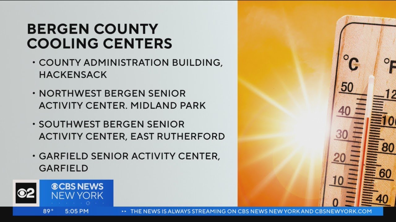 Bergen County opens regional emergency cooling centers - YouTube
