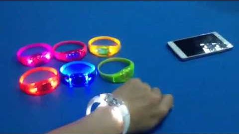 Sound Activated LED Light up Bracelets Music Wristbands for Music Festival Party Events