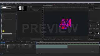 Glitch Alphabet Constructor Motion Graphics
