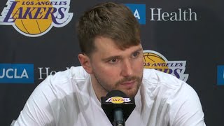 Luka Doncic PostGame Interview | Detroit Pistons vs Los Angeles Lakers