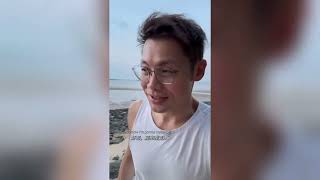 The Only Surfing Spot in Singapore?! 🏄‍♂️ My Morning Walk to Longkang Point 🌅