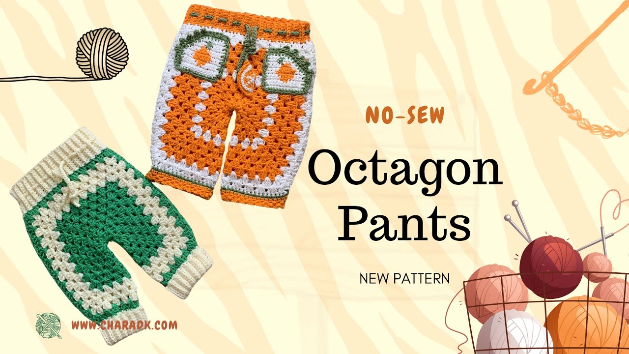 No-Sew 3- Hour Octagon Pants Full Tutorial For Infants & Toddlers~ All New Pattern