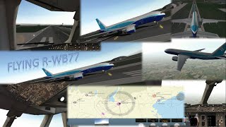 Flying R-Wb77 Takeoff Landing