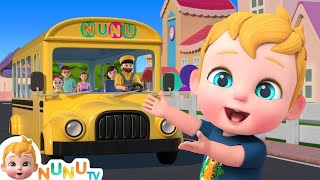 Wheels On The Bus | English Nursery Rhymes | Little RaHa