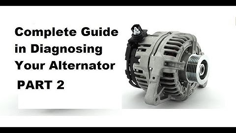 How to Check Your Alternator PART 2 (alternator not on the engine)
