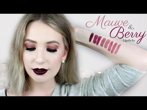 best-mauve-&-berry-lipsticks-for-fair-skin-|-lip-&-arm-swatches!