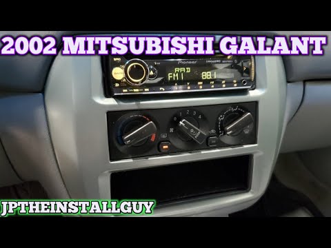2002 Mitsubishi Galant radio removal/replacement and pioneer cd player install