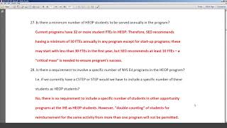 Higher Education Opportunity Program HEOP 2019 2024 Webinar QA 1