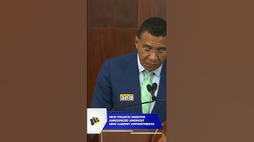 Prime Minister Andrew Holness announced new cabinet appointments (30.10.24) PT 2 #jis #goverment