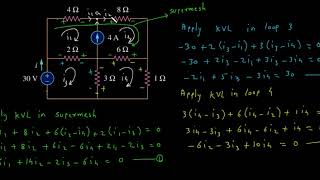 Mesh analysis 8 | Electrical Engineering