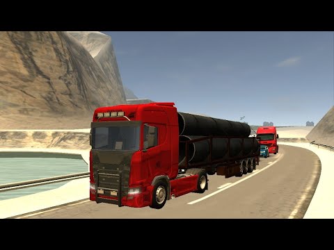 Ovilex Euro Truck Driver 2018: Driving down the snowy Mountain Road with the Scania S730 | Full HD