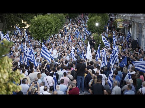 Χαιρετισμός του Κυριάκου Μητσοτάκη σε συγκέντρωση πολιτών στα Ιωάννινα